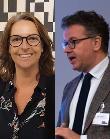 Portretfoto's van Sandra de Wit en Léon Klinkers