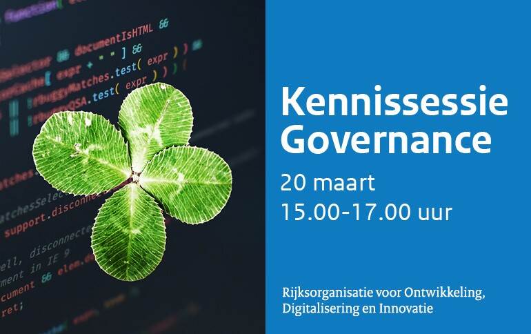 Kennissessie Governance 20 maart 15.00 - 17.00 uur